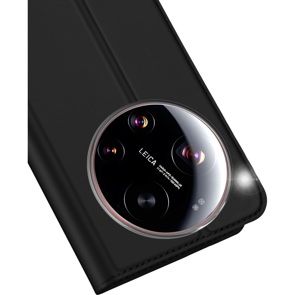 Etui z klapką, portfelowe, Dux Ducis Skin Pro do Xiaomi 17 Ultra, czarne